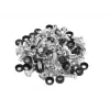 Kit di montaggio LANBERG AK-1302-S — acciaio inox, 50 pezzi, include gabbie e viti