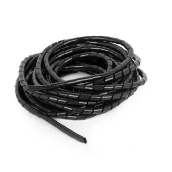 GEMBIRD guaina spiralata per cavi 12 mm, 10 m – nero