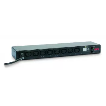 APC NetShelter Switched Rack PDU, 1U, 1PH, 2,3 kW 230 V 10 A o 2,5 kW 208 V 12 A, 8 uscite C13, cavo C14