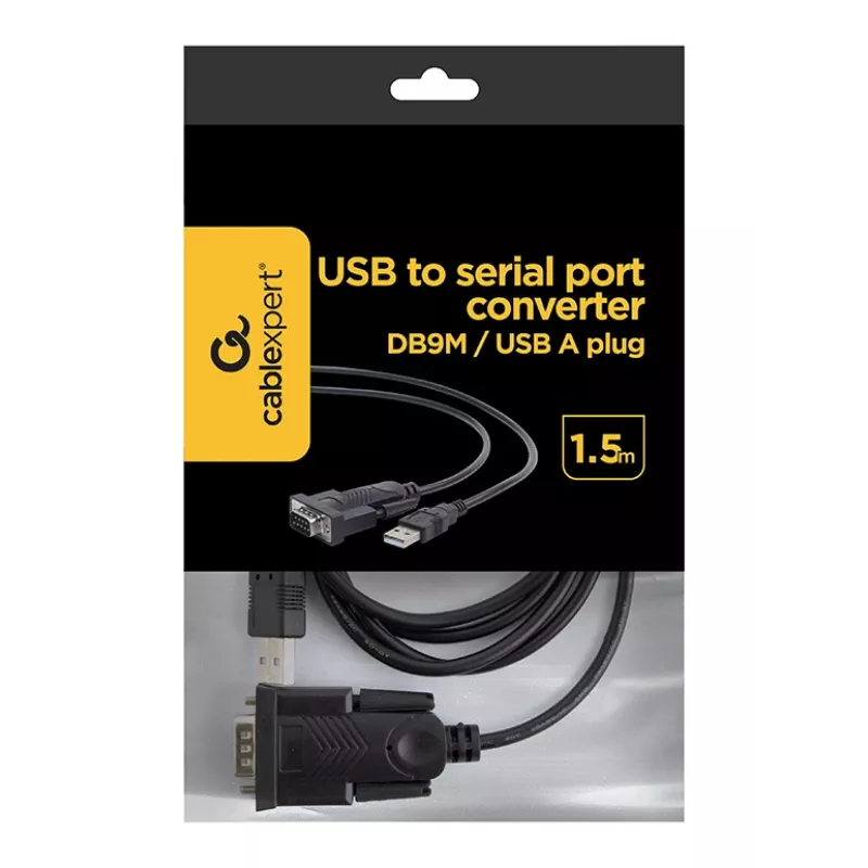 GEMBIRD convertitore USB a DB9M RS232 PL2303TA nero - 1,5 m