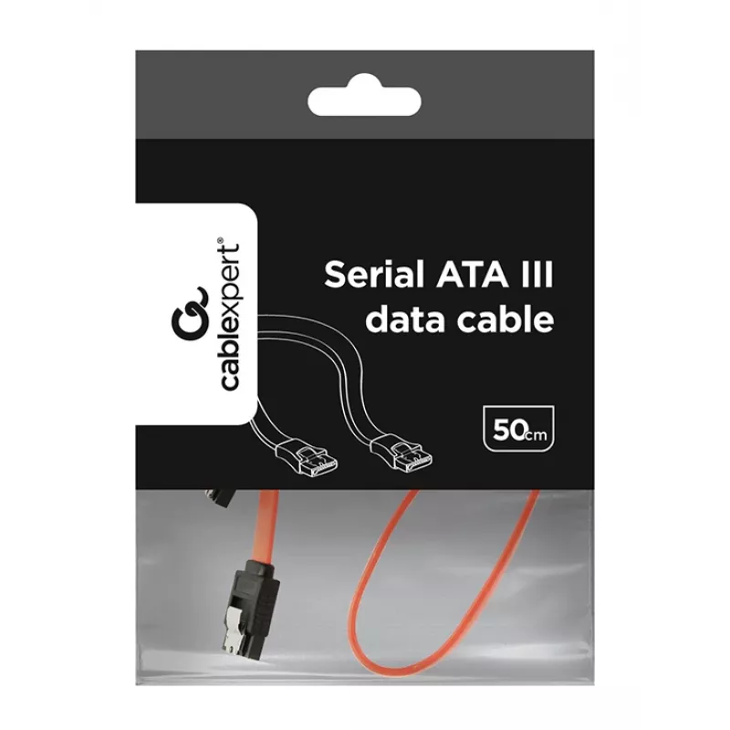 GEMBIRD cavo dati SATA III, clip in metallo, 50 cm – confezione bulk