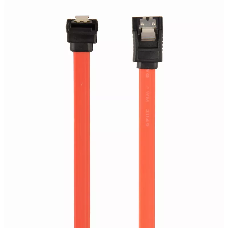 GEMBIRD cavo dati SATA III con connettore angolare a 90 gradi, 50 cm – clip in metallo