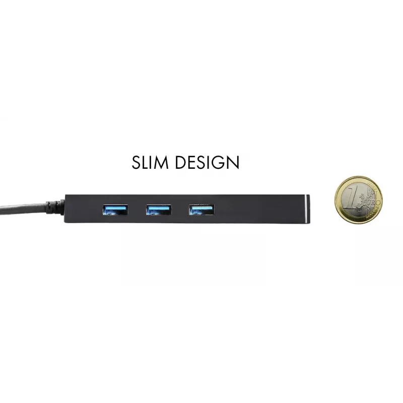 i-tec Advance hub passivo sottile USB-C 3 porte + adattatore Gigabit Ethernet