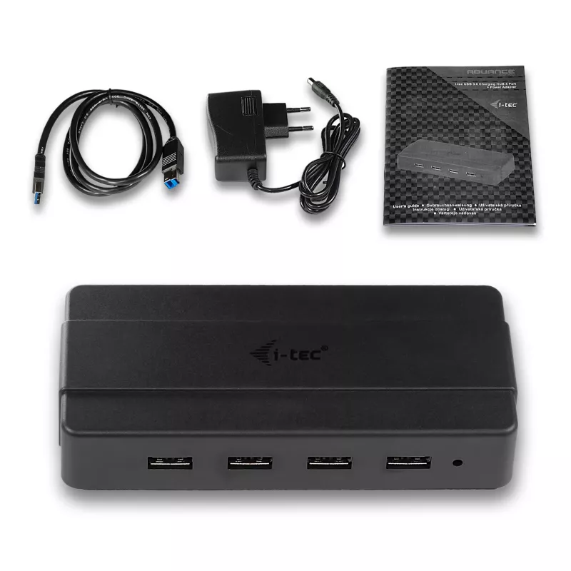 i-tec hub di ricarica USB 3.0 4 porte alimentatore USB 3.2 Gen 1 Type-B