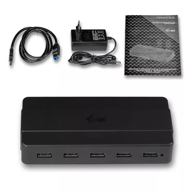 i-tec hub di ricarica USB 3.0 7 porte alimentatore USB 3.2 Gen 1 Type-B