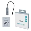 i-tec Metal hub USB-C 3 porte + adattatore Gigabit Ethernet