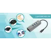 i-tec Metal hub USB-C 3 porte + adattatore Gigabit Ethernet