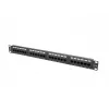 Lanberg PPU5-1024-B pannello di permutazione, 24 porte, 1U, 19 pollici, Cat5e UTP, in metallo, nero