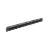 Lanberg PPU5-1024-B pannello di permutazione, 24 porte, 1U, 19 pollici, Cat5e UTP, in metallo, nero