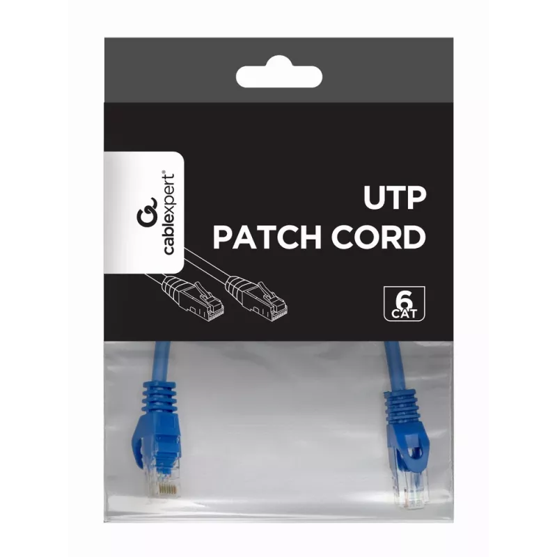 Cavo di rete Gembird PP6U-0.25M/B RJ-45 Cat6 0,25 m blu