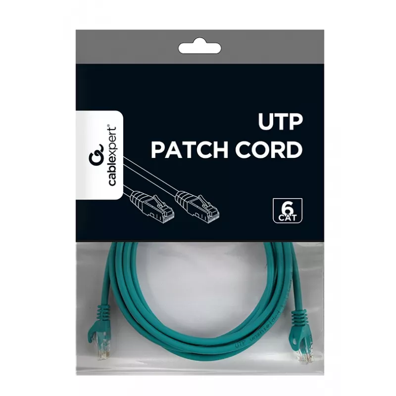 Cavo di rete Gembird PP6U-3M RJ-45 Cat6 3 m verde