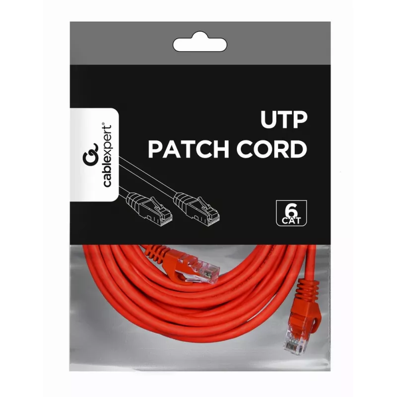 Cavo patch GEMBIRD - CAT6 - UTP - 5 m - rosso