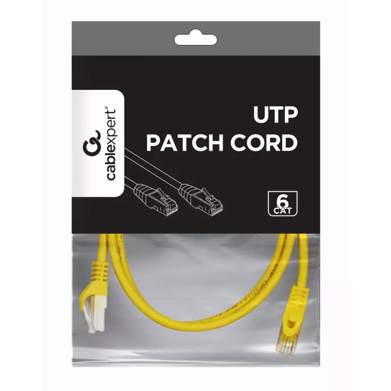 Cavo di rete Gembird PP6U-2M RJ-45 Cat6 2 m giallo