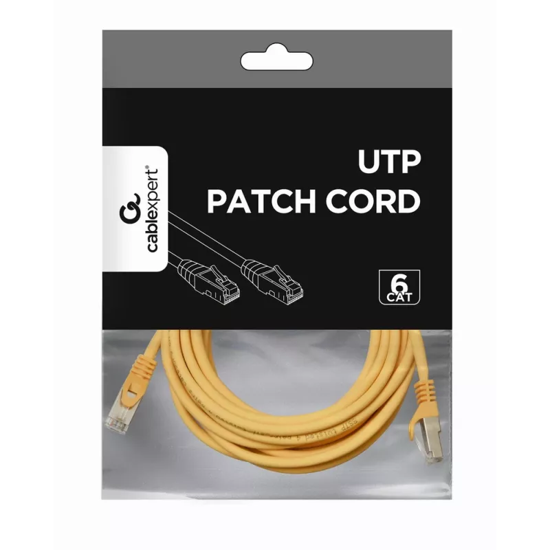 Cavo di rete Gembird PP6U-3M RJ-45 Cat6 3 m giallo