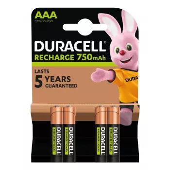Duracell AAA (4 pezzi) batteria ricaricabile nickel-metallo idruro (NiMH)