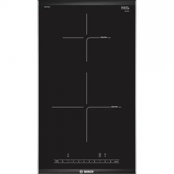 Bosch PIB375FB1E piano cottura nero, acciaio inox da incasso piano cottura a induzione 2 zona/e