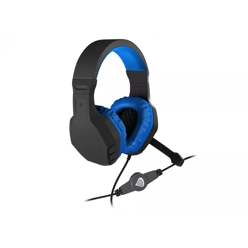 GENESIS Argon 200 headset cuffie gaming con cavo nero, blu