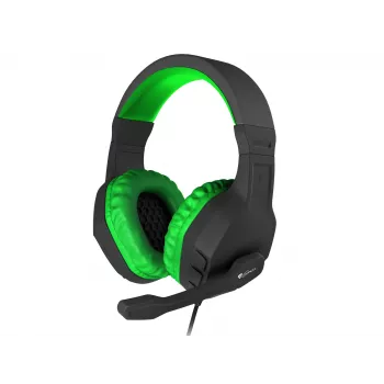 GENESIS Argon 200 headset cuffie gaming con cavo nero, verde