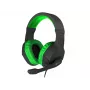 GENESIS Argon 200 headset cuffie gaming con cavo nero, verde