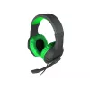 GENESIS Argon 200 headset cuffie gaming con cavo nero, verde