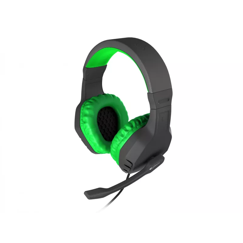 GENESIS Argon 200 headset cuffie gaming con cavo nero, verde