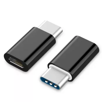 GEMBIRD adattatore USB 2.0 Type-C a MicroUSB (CM/MicroUSB-F), nero