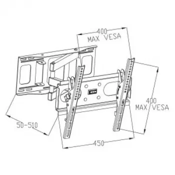 Supporto da parete ART RAMT AR-77 supporto/stand per TV