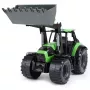 Lena Worxx 04613 Deutz-Fahr Agrotron trattore giocattolo con caricatore frontale, 1:15, 45 cm