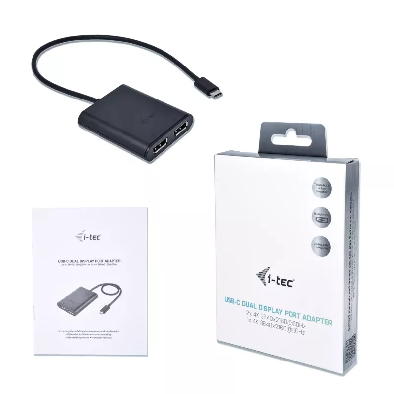 i-tec adattatore video USB-C 3.1 Dual 4K DP