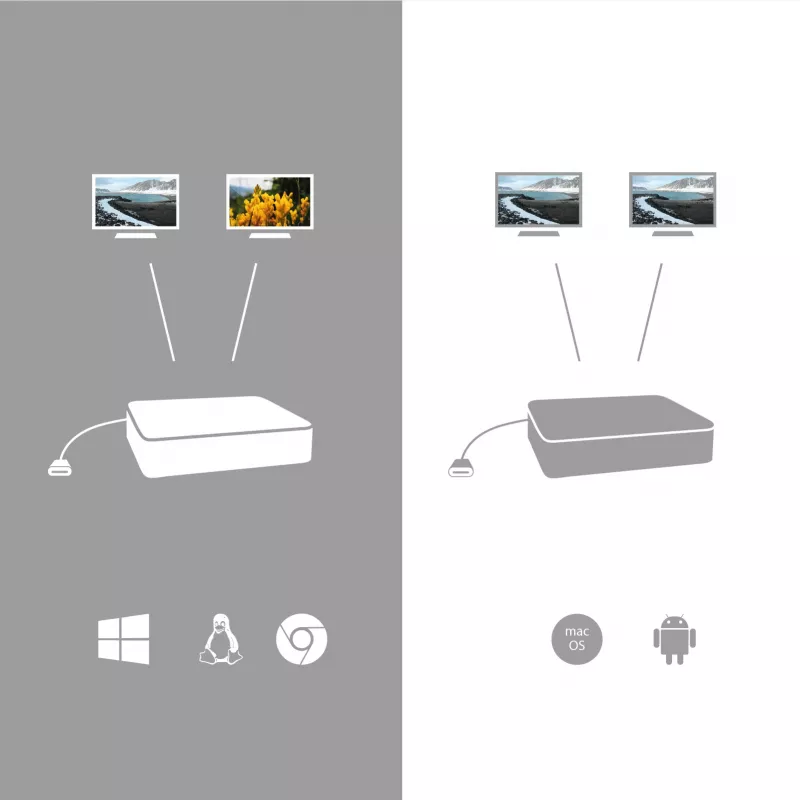 i-tec adattatore video USB-C 3.1 Dual 4K DP