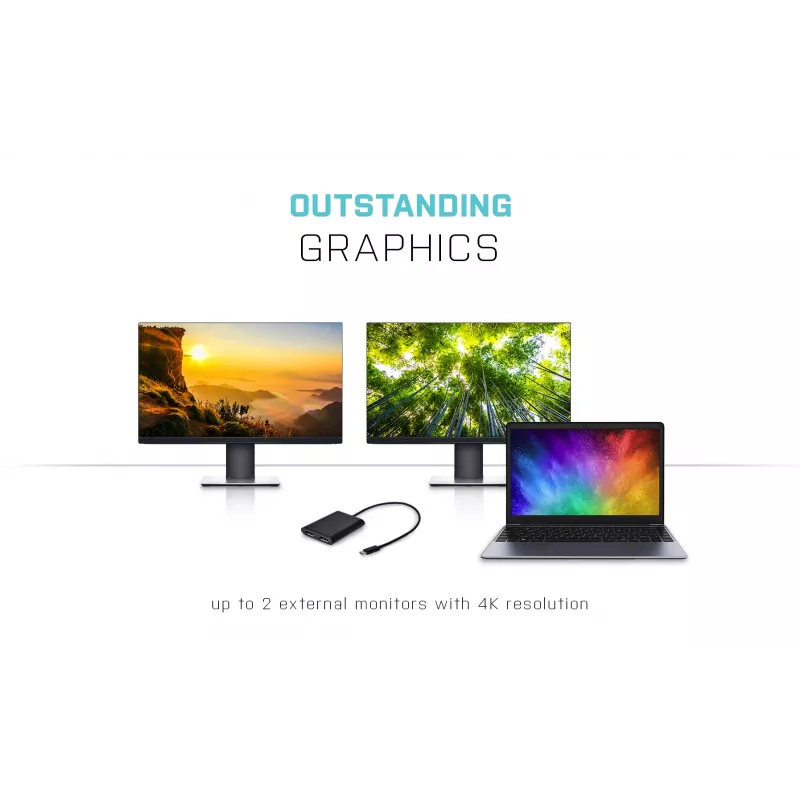i-tec adattatore video USB-C 3.1 Dual 4K DP