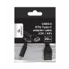 Cavo USB Gembird A-OTG-CMAF3-01, USB‑C su USB‑A, 0,2 m, nero