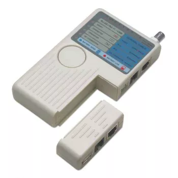 Intellinet tester cavi 4-in-1, RJ-11, RJ-45, USB e BNC, test con un pulsante
