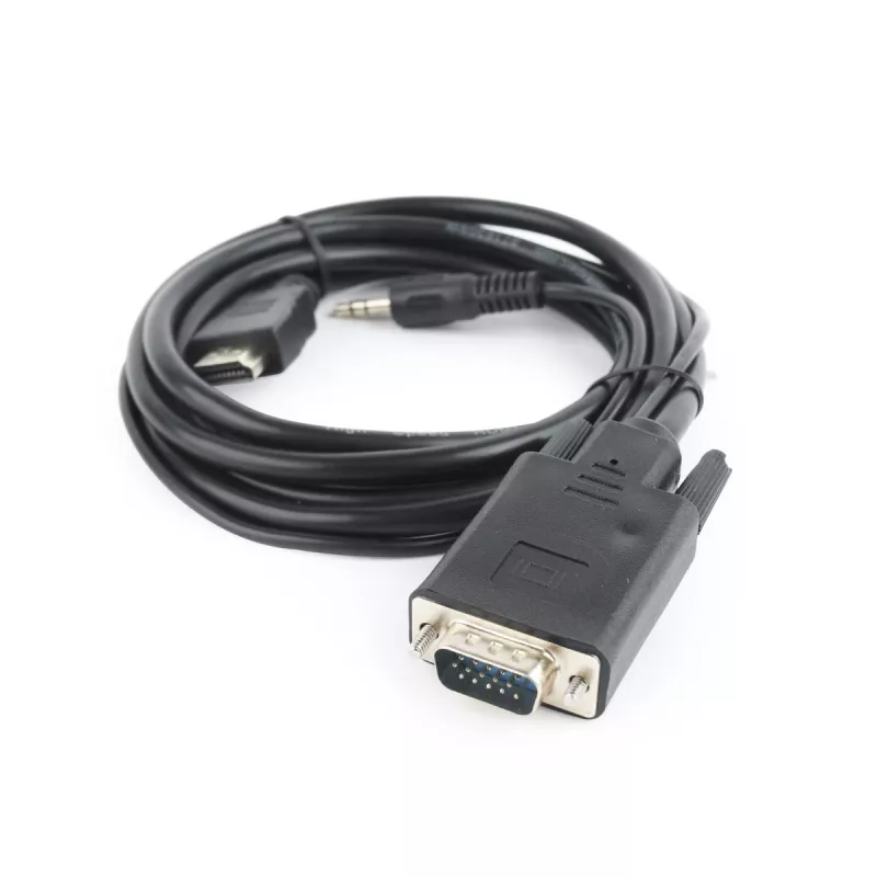 GEMBIRD cavo adattatore HDMI su VGA e audio, connettore singolo, 3 m, nero