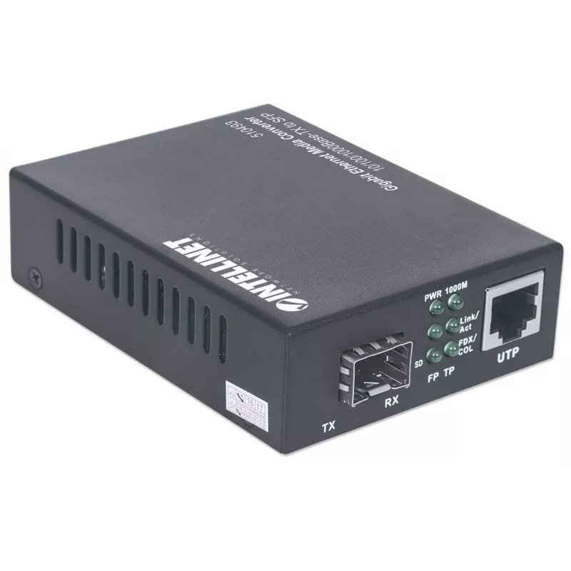 Intellinet convertitore media Gigabit Ethernet to SFP, 10/100/1000Base-Tx a slot SFP, vuoto