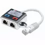 Intellinet distributore modulare a 2 porte, Cat5e, FTP, consente la condivisione di un cavo di rete Cat5e tramite due porte RJ45