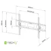 Supporto a parete Techly per TV LED LCD 40-65
