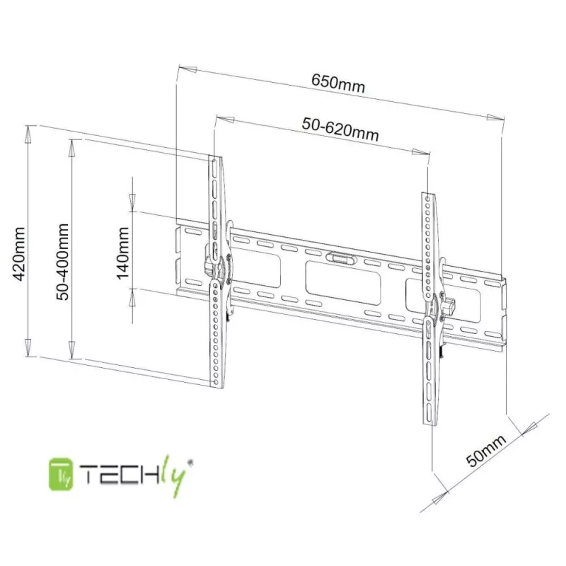 Supporto a parete Techly per TV LED LCD 40-65