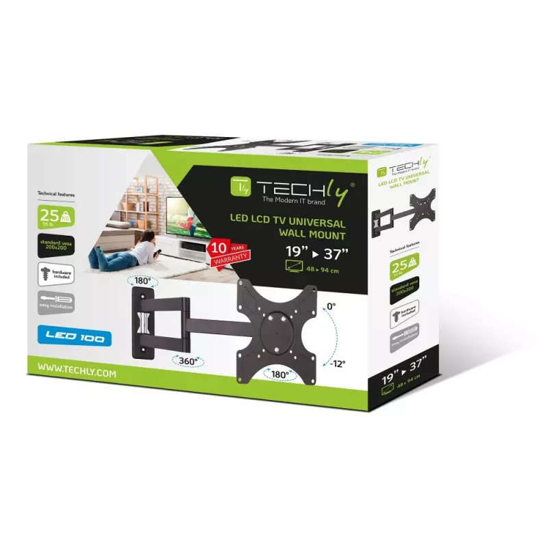 Supporto a parete Techly per TV LED LCD 19-37