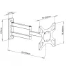 Supporto a parete Techly per TV LED LCD 19-37