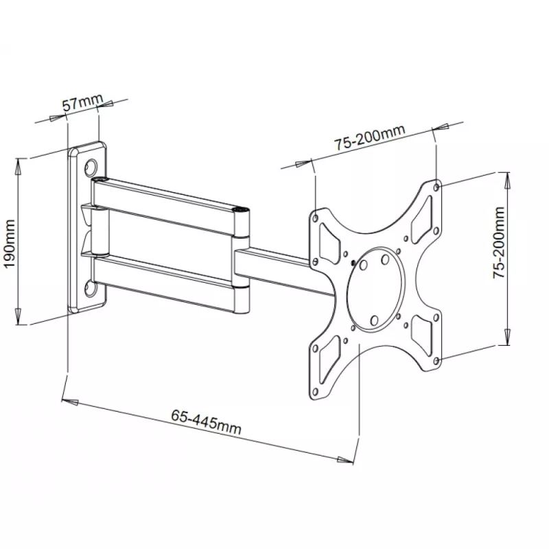 Supporto a parete Techly per TV LED LCD 19-37