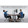 Stand da scrivania Techly per 2 monitor 13-27