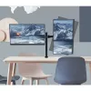 Stand da scrivania Techly per 2 monitor 13-27