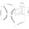 Supporto a parete universale Techly per TV LCD 23-55