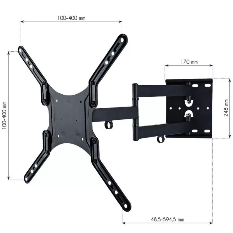 Supporto a parete universale Techly per TV LCD 23-55
