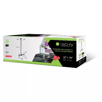 Supporto telescopico lungo a soffitto Techly per TV LED LCD 37-70