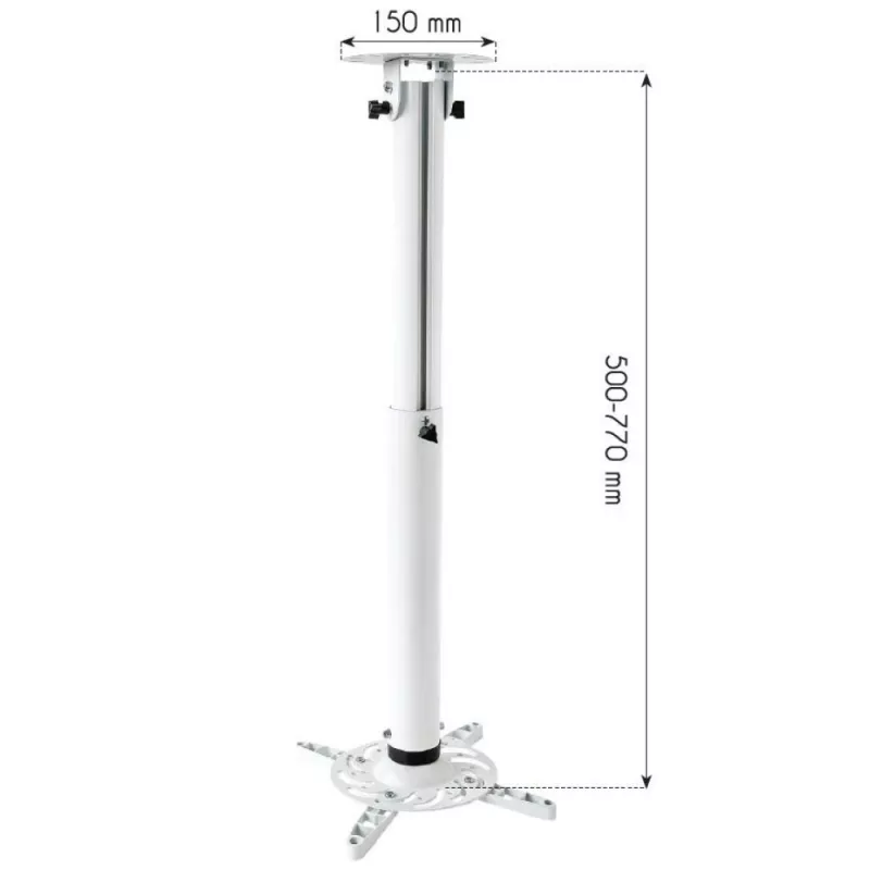 Prolunga a soffitto per proiettore Techly 500-770 mm bianco ICA-PM 104MW