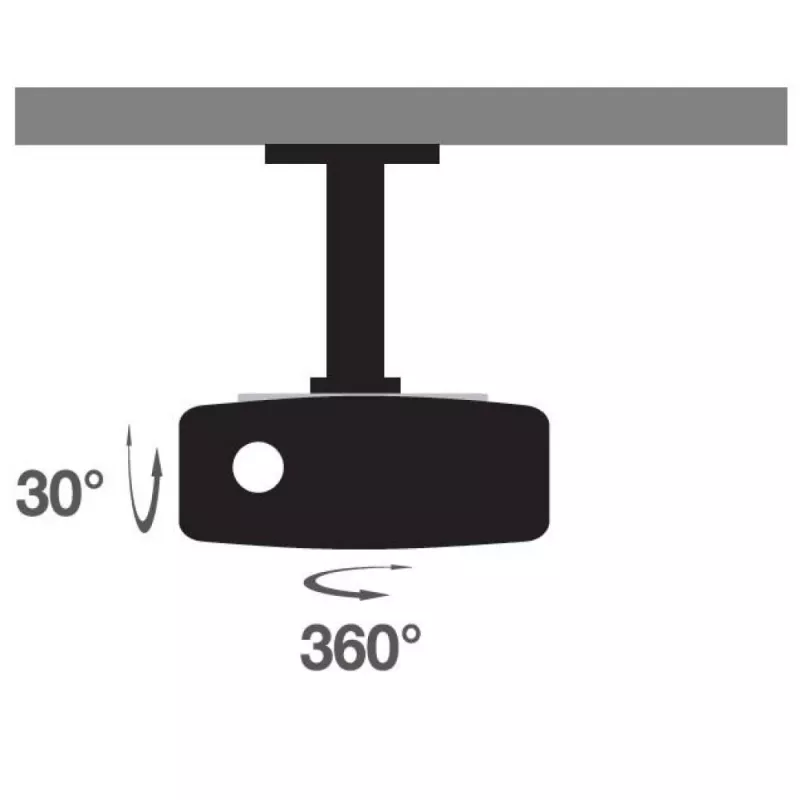 Staffa universale a soffitto per proiettore Techly bianco ICA-PM 200WH