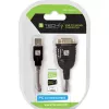 Adattatore USB-seriale Techly IDATA USB-SER-2T, connettore maschio USB-A su connettore maschio DB-9, 0,45 m, bianco trasparente