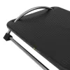 Techly ICA-FR 13 poggiapiedi ergonomico regolabile, regolazione dell'inclinazione, antiscivolo, 43 x 28 cm, nero